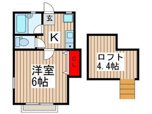 クリーンフォールⅡの物件間取画像